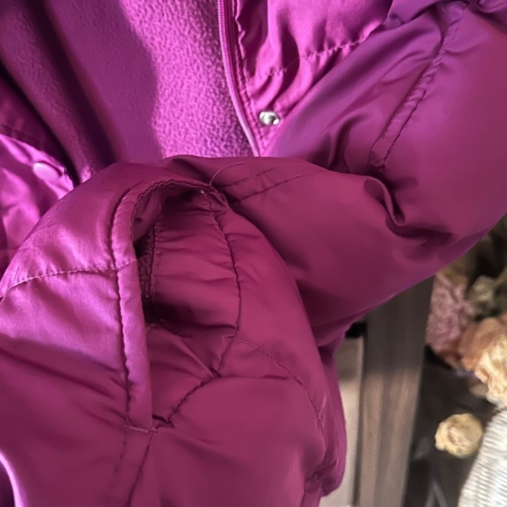 Faded Glory Puffer Vest Quilted Magenta Size M - Picture 3 of 9